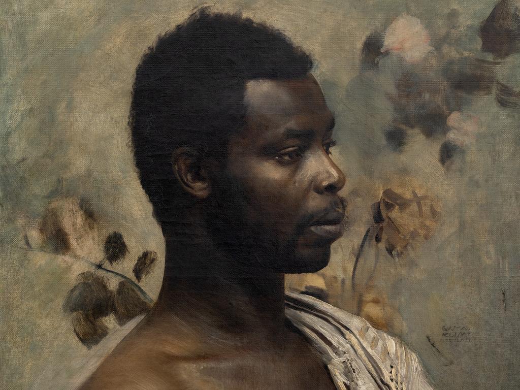 Gustav Klimt (1862-1918), Prince William Nii Nortey Dowuona (détail), 1897. Huile sur toile, 65,5 x 54 cm. Vienne, W&K – Wienerroither & Kohlbacher.