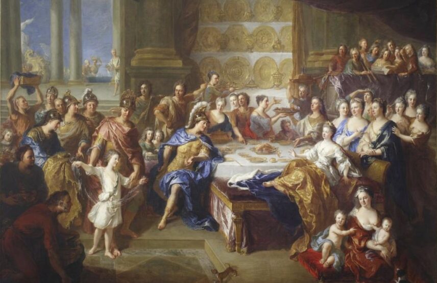 François de Troy (1645-1730), Le Festin de Didon et Énée, 1704. Huile sur toile, 160,2 x 202,5 cm. Sceaux, musée du Domaine départemental de Sceaux.
