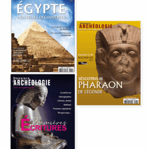 DOSSIERS D'ARCHÉOLOGIE - "TRÉSORS D'ÉGYPTE" - 3 numéros<br>DOSSIERS D'ARCHÉOLOGIE - "TRÉSORS D'ÉGYPTE"