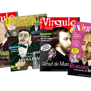 VIRGULE - "Grands poètes français" - 4 NUMÉROS<br>Grands poètes français