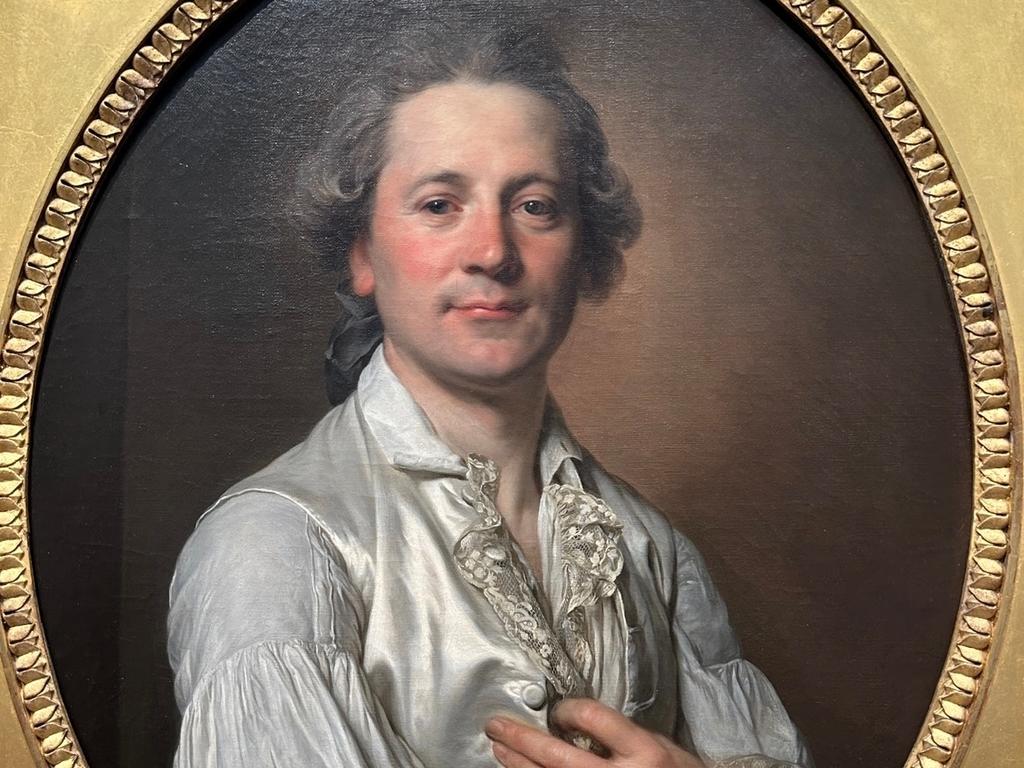 Joseph-Siffred Duplessis (1725-1802), Abraham Fontanel (1741-1817) (détail), 1779. Huile sur toile. Collection privée.