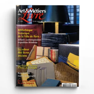 Art et métiers du livre n° 228Reliures contemporaines à la BHVP