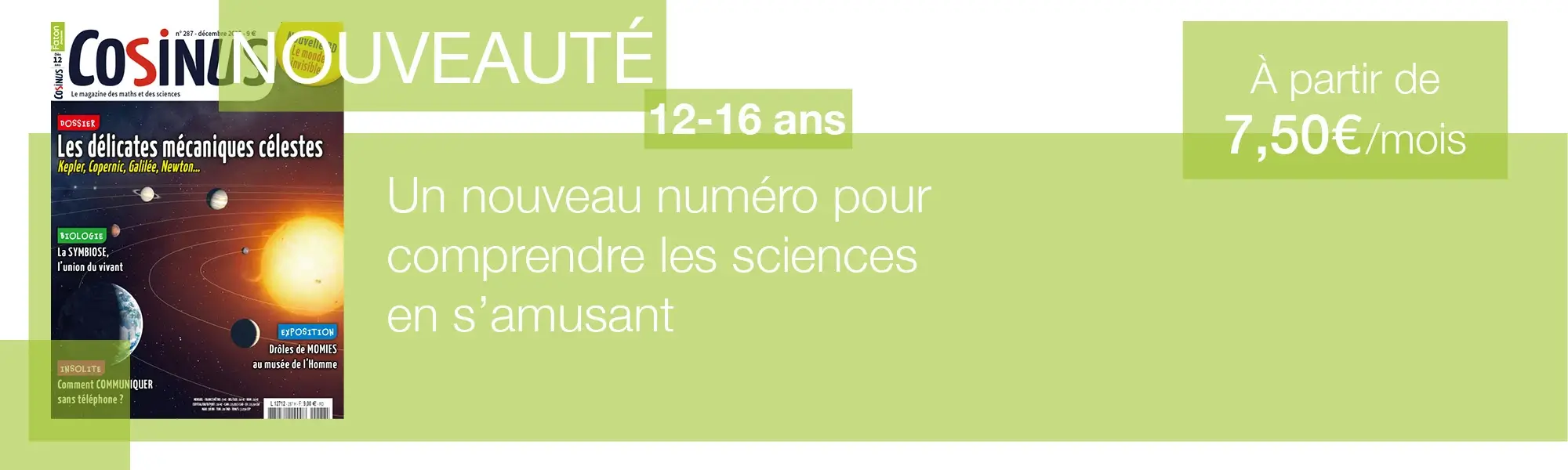 Bannière Cosinus 287