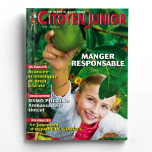 Citoyen Junior n° 32Manger responsable