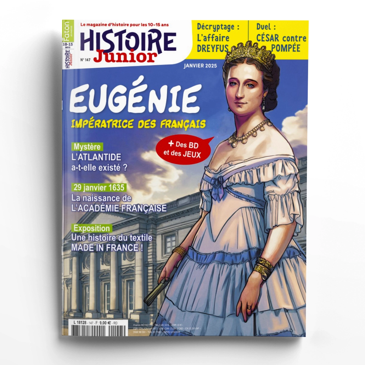 Histoire Junior n° 147<br>Eugénie, impératrice des Français