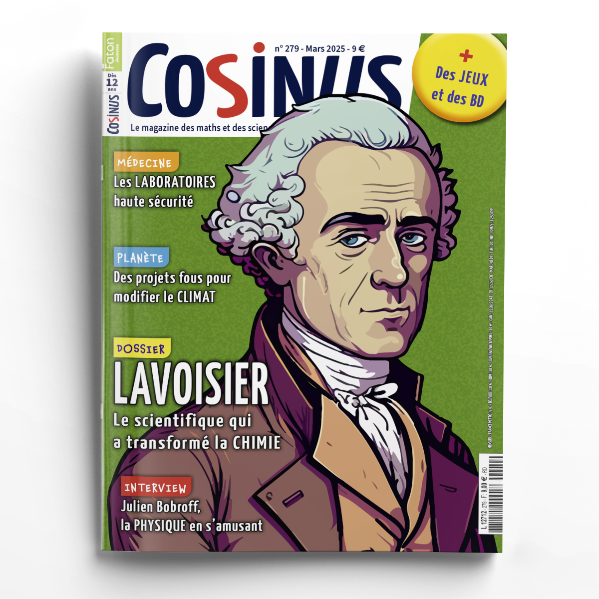 Cosinus n° 279<br>Lavoisier, le scientifique qui a transformé la chimie