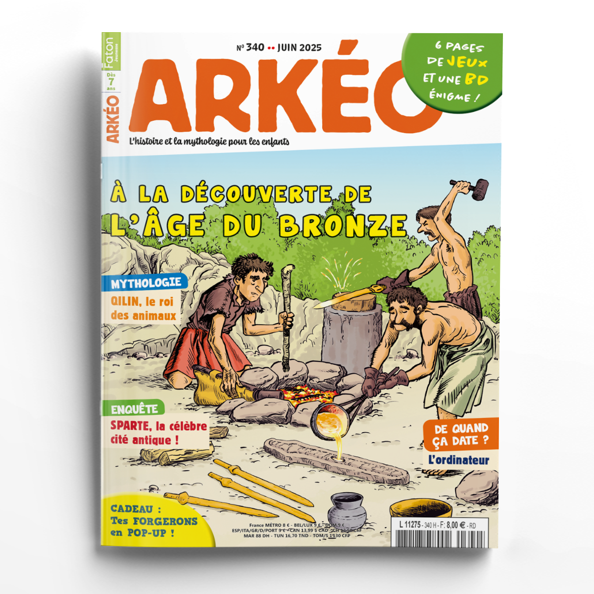 Arkéo n° 340<br>À la découverte de l'âge du Bronze