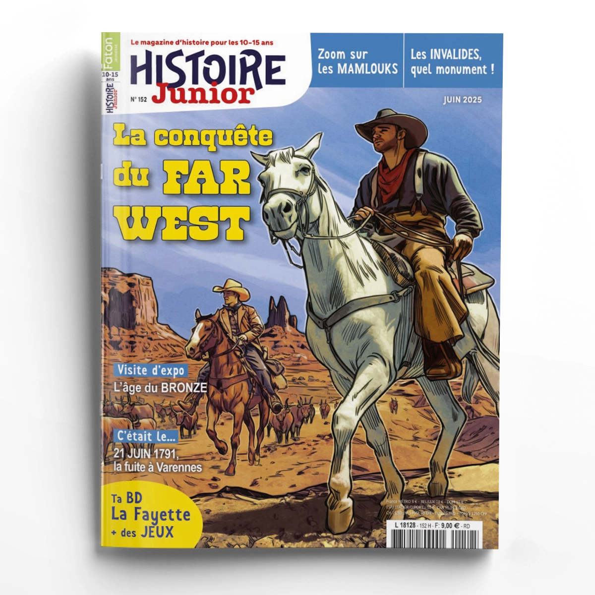 Histoire Junior n° 152<br>La conquête du Far West