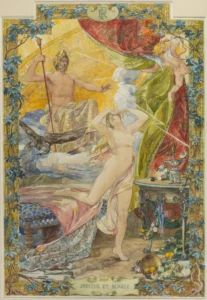 Albert Maignan Jupiter et Sémélé esquisse