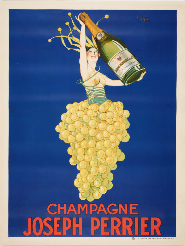 Affiche champagne Perrier