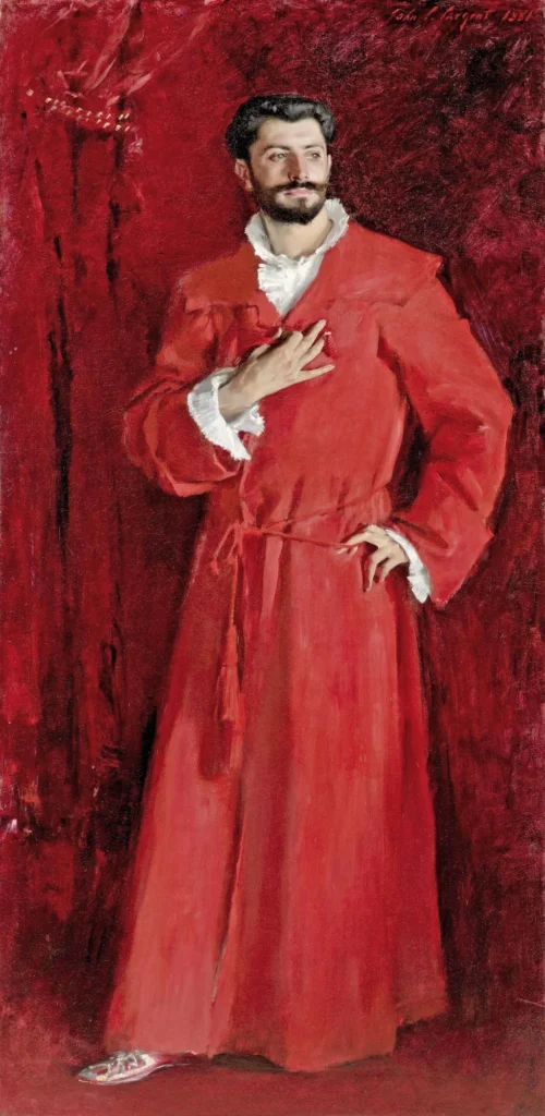 John Singer Sargent Le Docteur Pozzi dans son intérieur