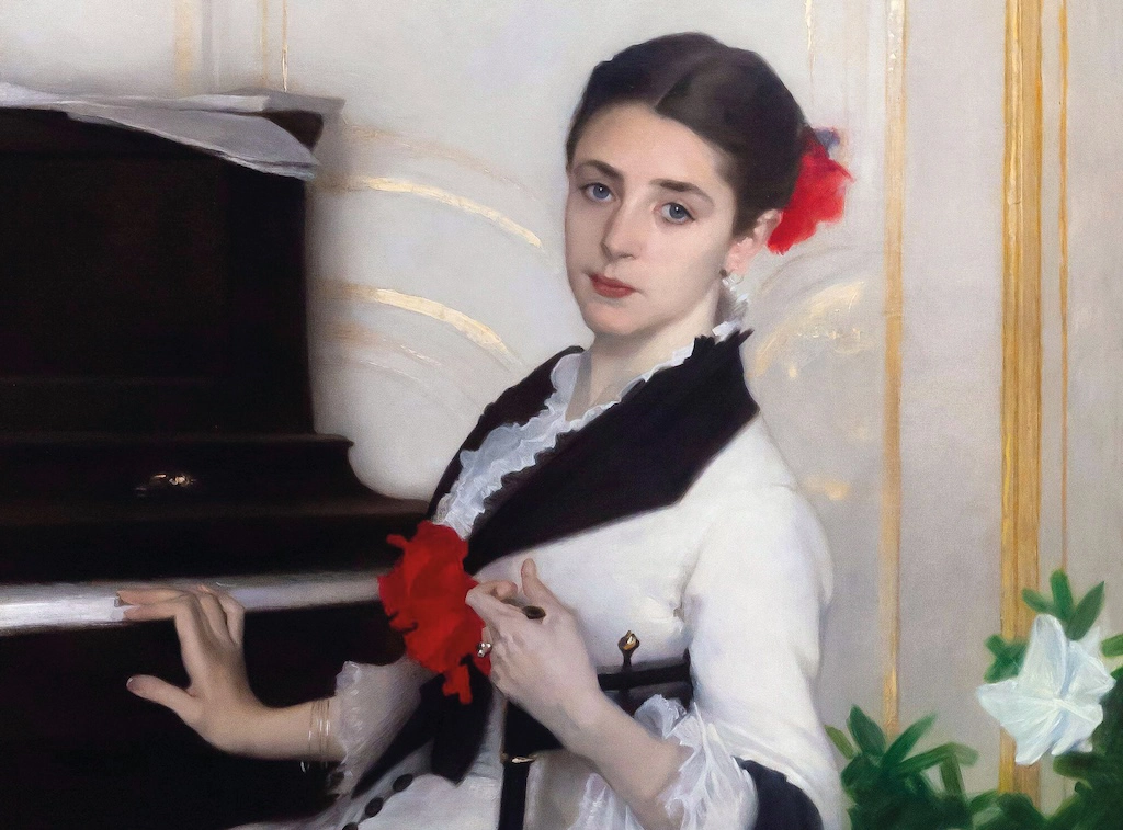 John Singer Sargent Madame Ramón Subercaseaux détail