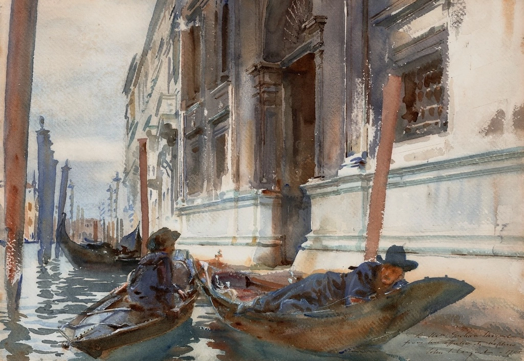 John Singer Sargent La Sieste du gondolier vente Christie's 17 novembre 2025