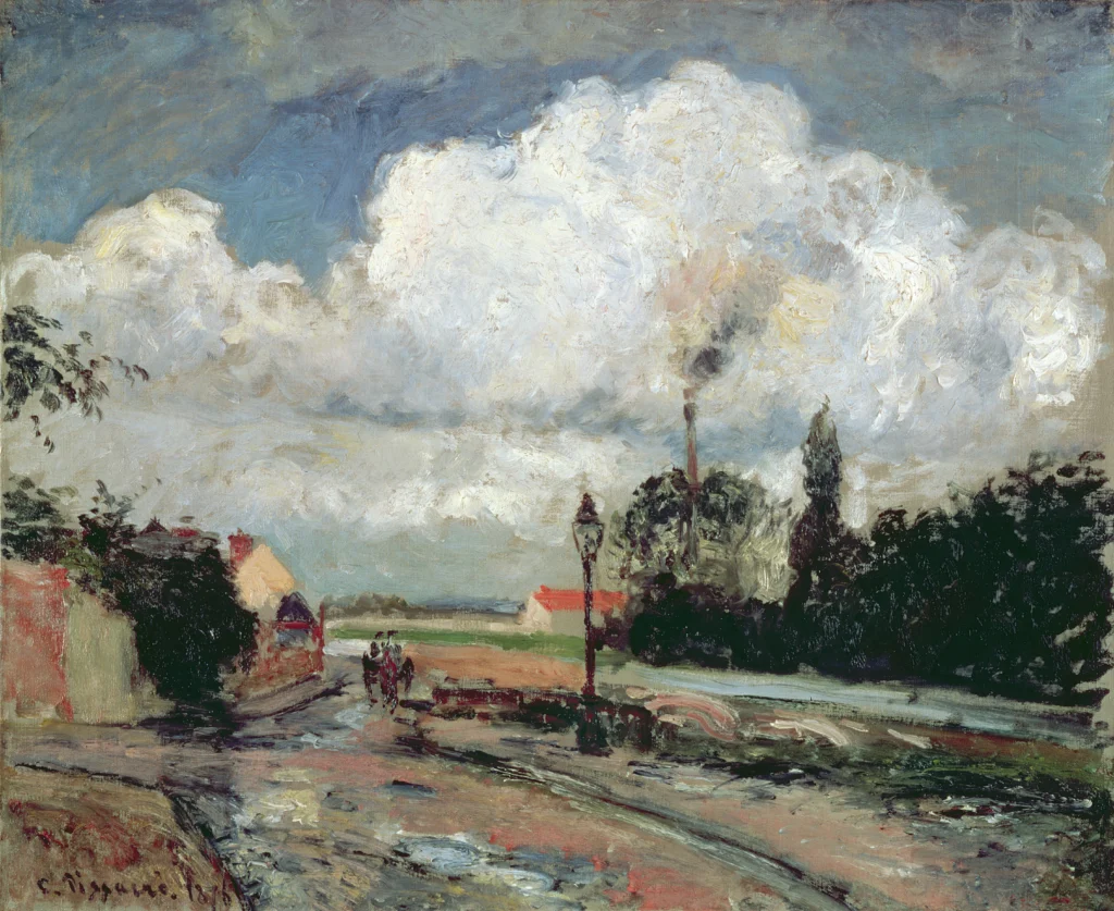 Camille Pissarro Après la pluie, quai du Pothuis à Pontoise