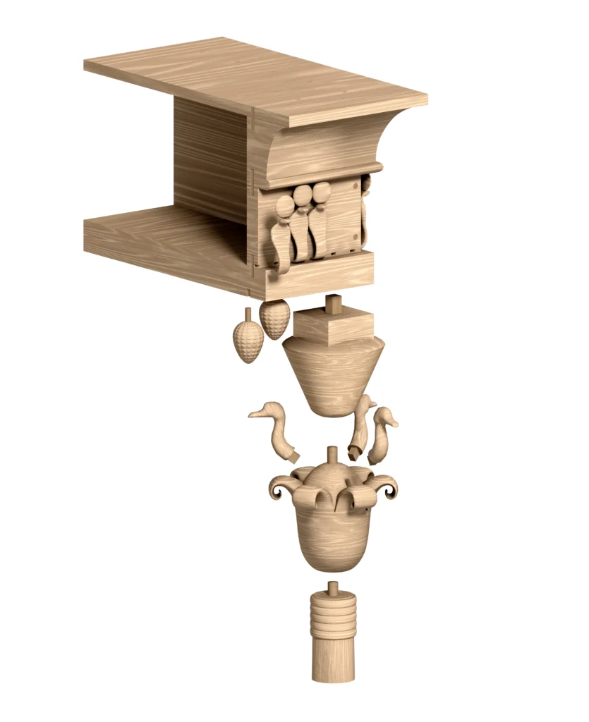 reconstitution décor baldaquin Amenhotep III