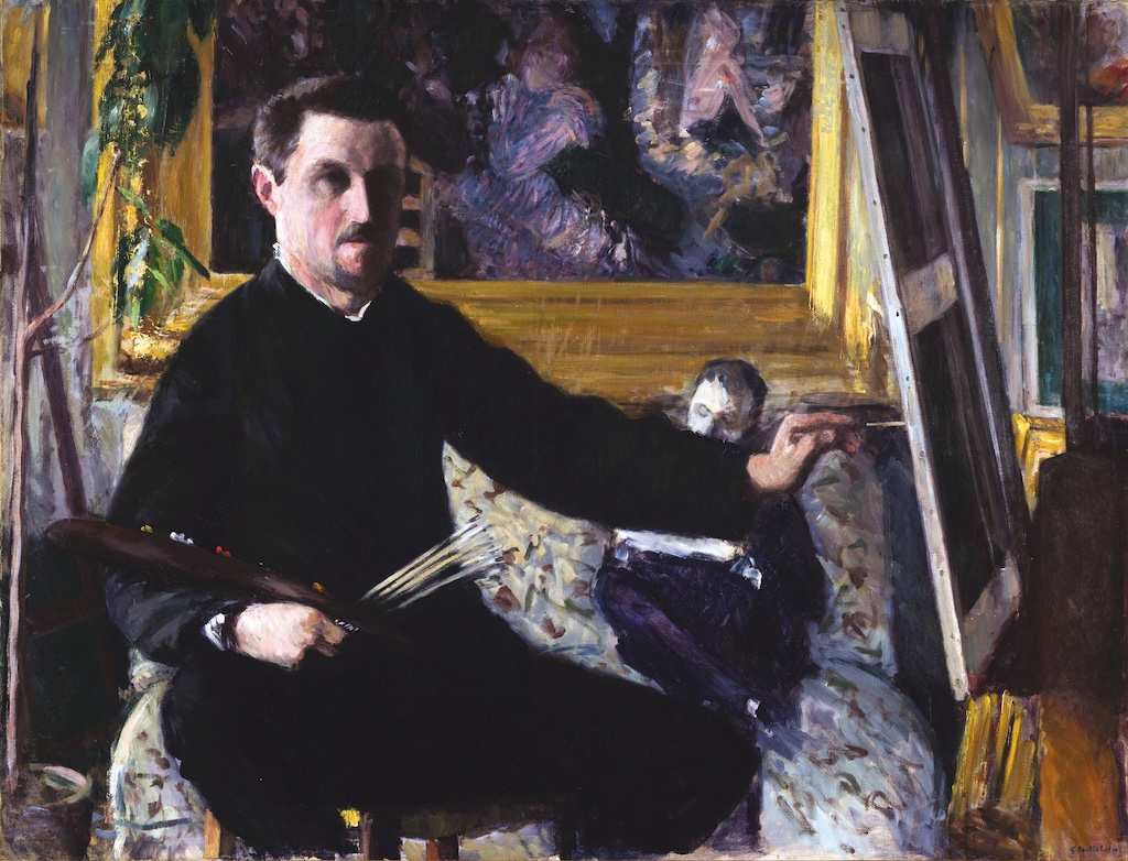 Caillebotte Portrait de l'artiste au chevalet