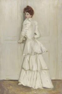 Paul Helleu Alice Helleu en robe blanche