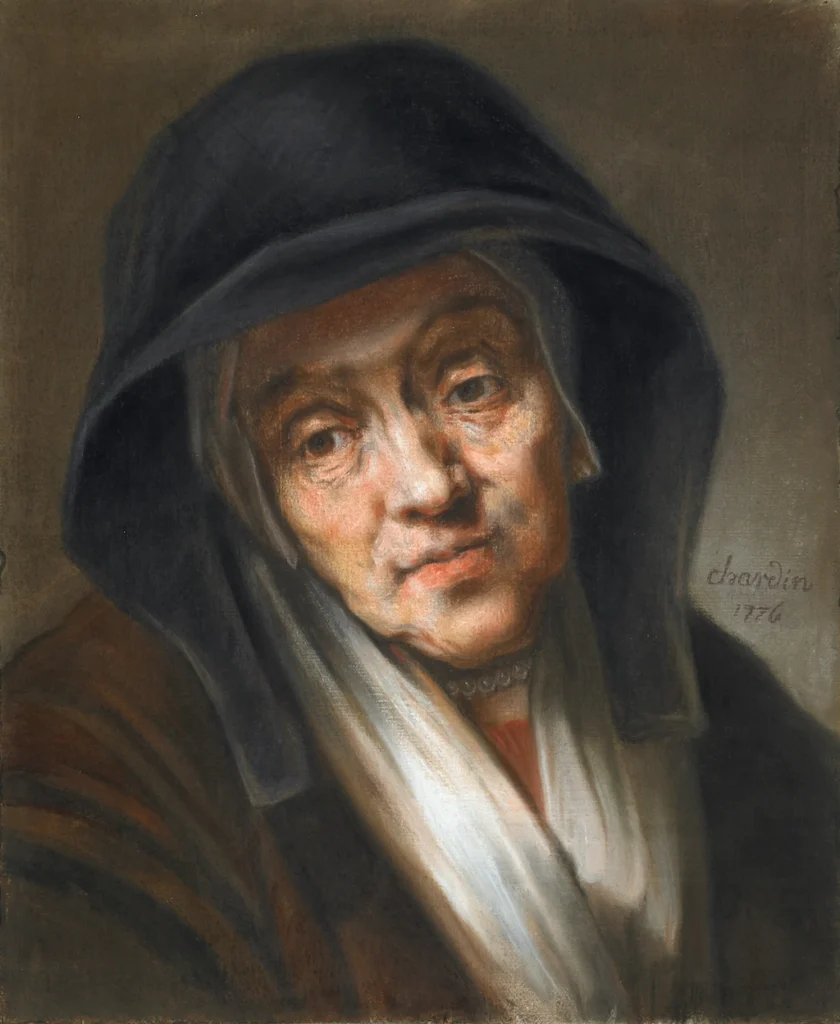 Jean Siméon Chardin d’après Rembrandt, Tête de vieille femme
