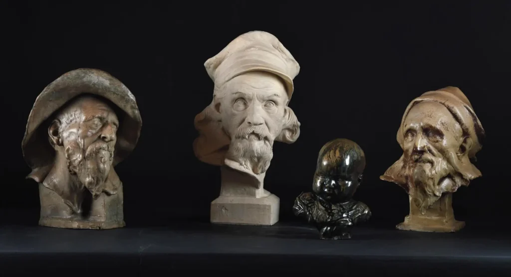 bustes-jean-carries-ancienne-collection-auguste-hurtaud-vente-ivoire-angers-25-fevrier-2026 Plusieurs bustes de Jean Carriès