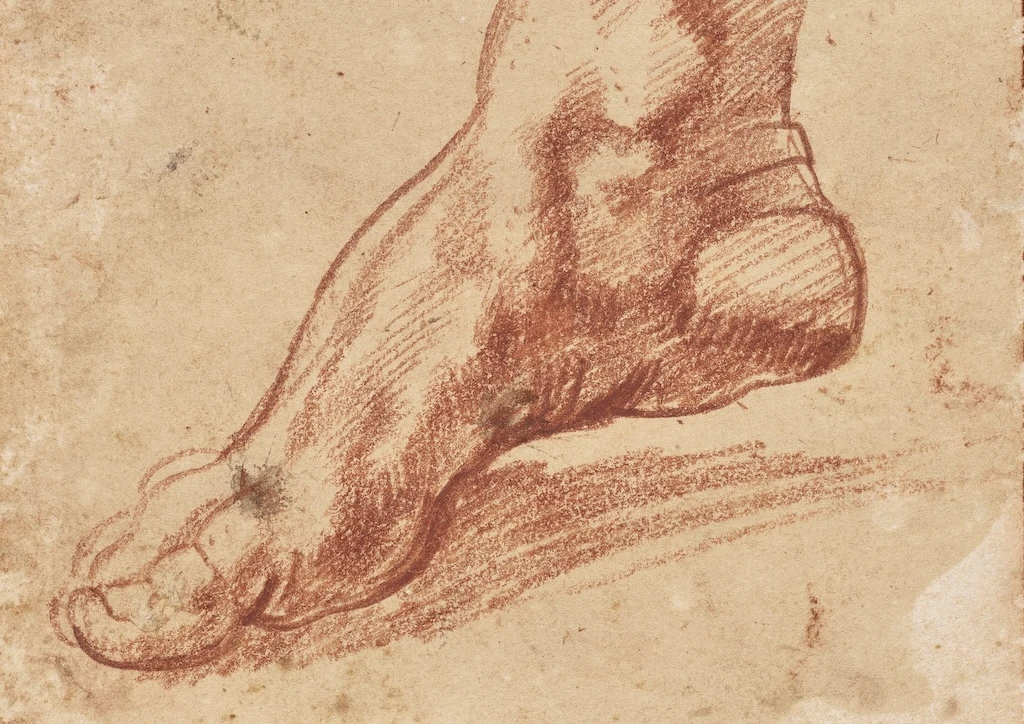 Une petite étude de pied à la sanguine de Michel-Ange pour le plafond de la chapelle Sixtine établit un nouveau record mondial chez Christie's New York le 5 février 2026