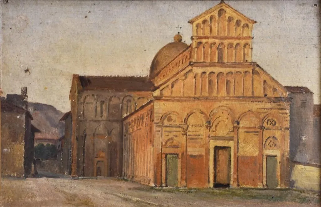 Charles-Philippe Larivière Vue de la façade de la cathédrale de Pise musée de Picardie