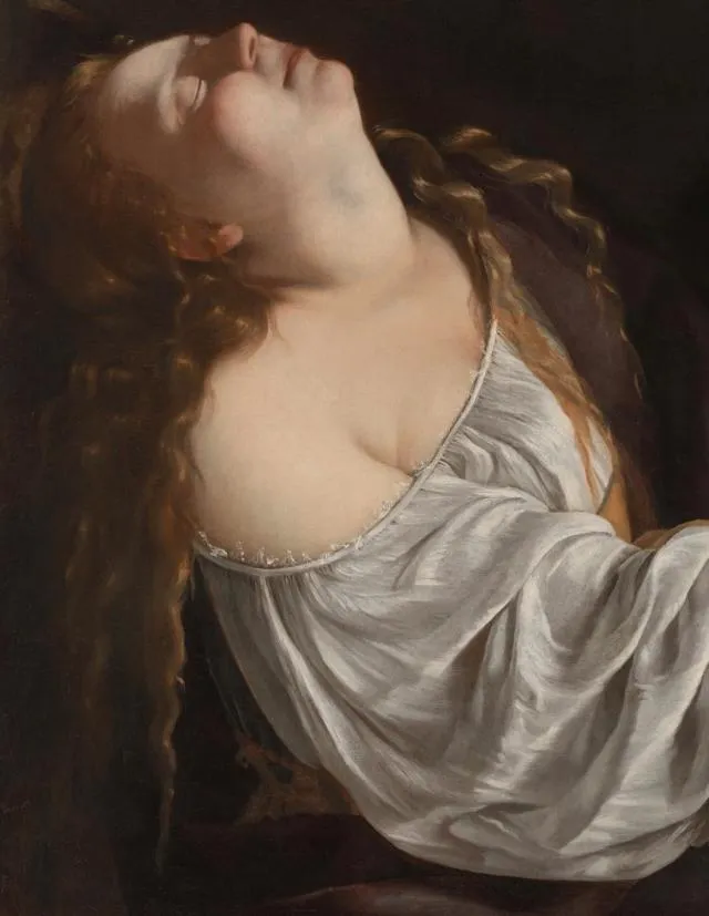 Artemisia Gentileschi Marie-Madeleine en extase (détail)