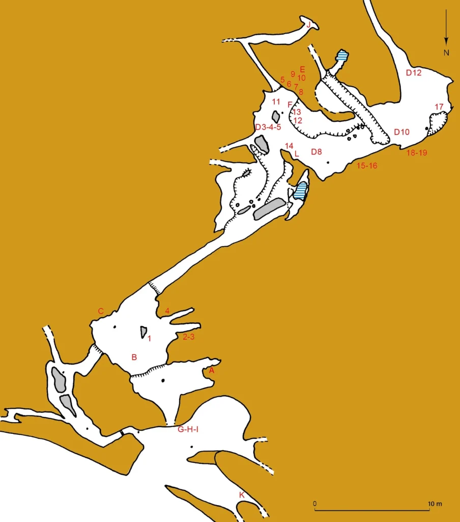 plan de la grotte Mayenne-Sciences