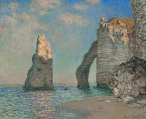 Claude Monet, Étretat, l'Aiguille et la Porte d'Aval, 1885
