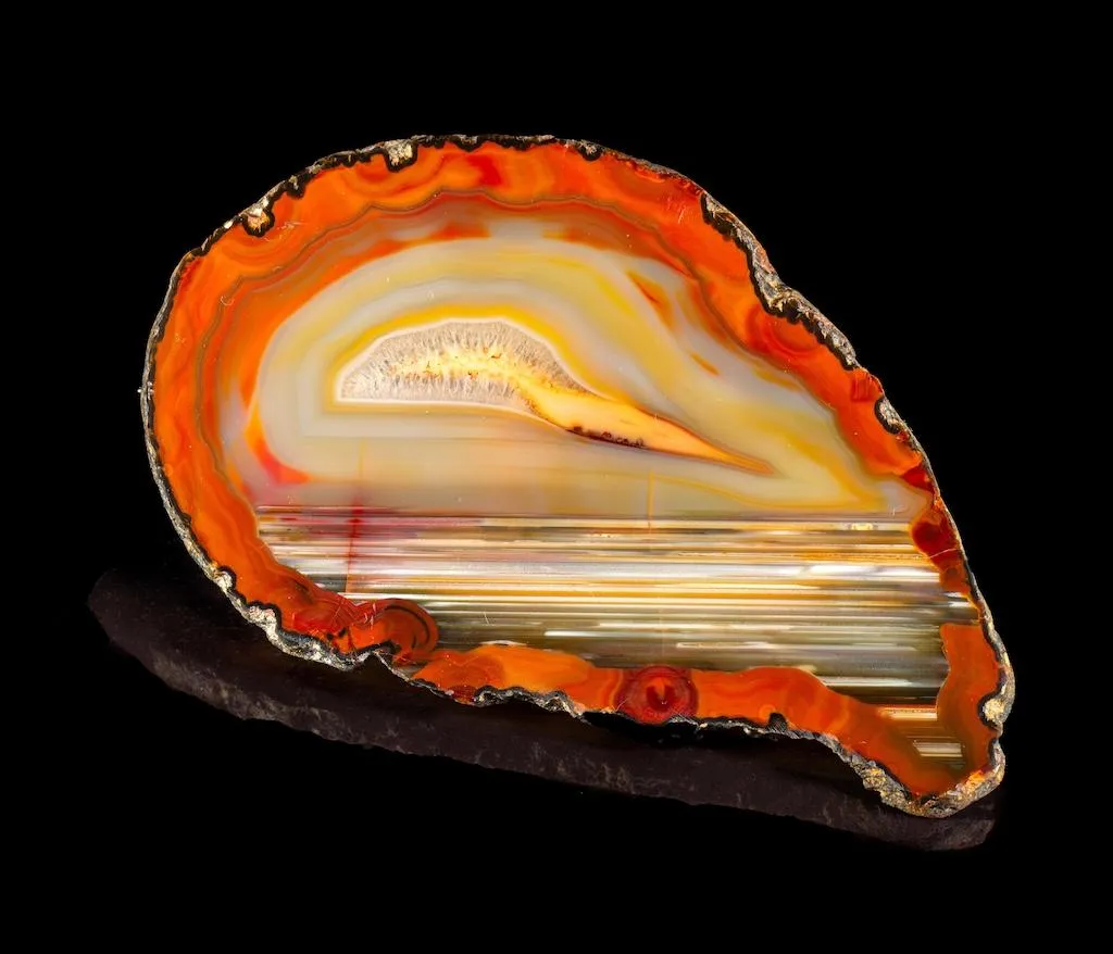 « Explosion nucléaire au-dessus de l’océan », agate, Brésil