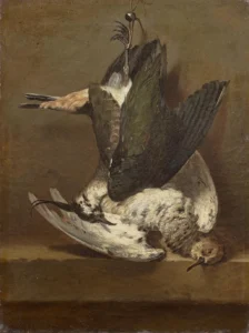 François Boucher, Nature morte au vanneau huppé et au combattant varié