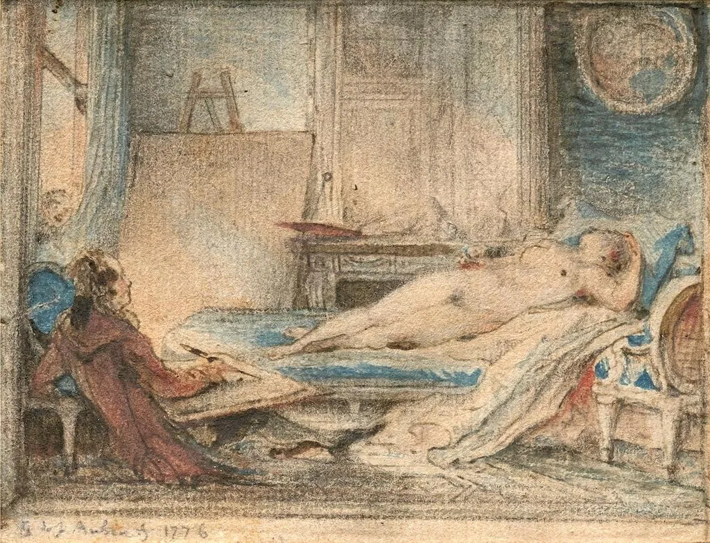 Gabriel de Saint-Aubin, L’Académie particulière, 1776