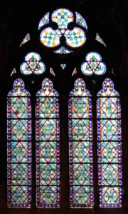 Alfred Gérente sous la direction d’Eugène-Emmanuel Viollet-le-Duc , vitrail de la chapelle Saint-Éloi, Notre-Dame de Paris