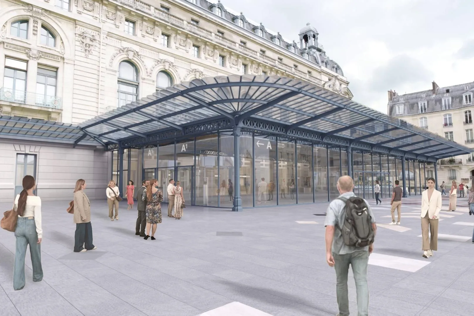 Parvis et marquise du musée d'Orsay travaux 2026