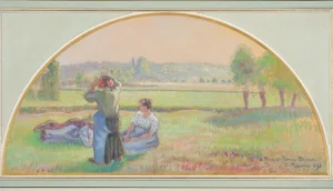 Camille Pissarro La Sieste aux champs éventail musée d'Orsay donation mars 2026