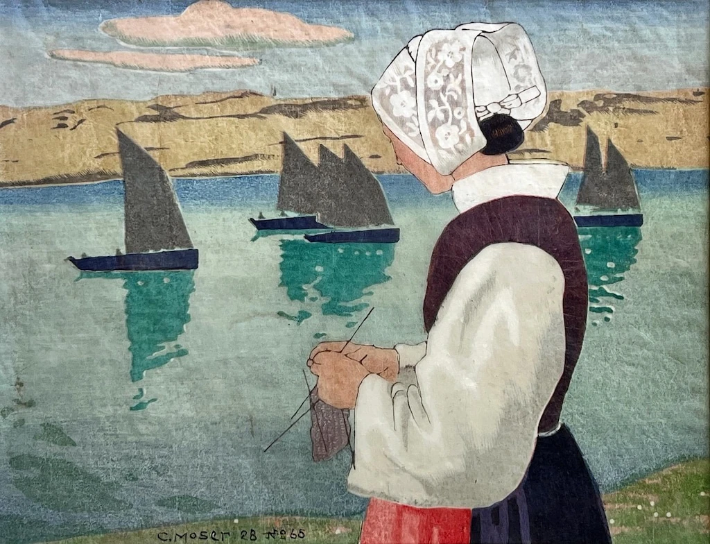 Dans l’écrin patrimonial du couvent des Cordeliers, la Paris Print Fair s’impose désormais comme la grande manifestation parisienne dédiée à l’art de l’estampe : Carl Moser (1873-1939), Le Départ des barques , 1928.