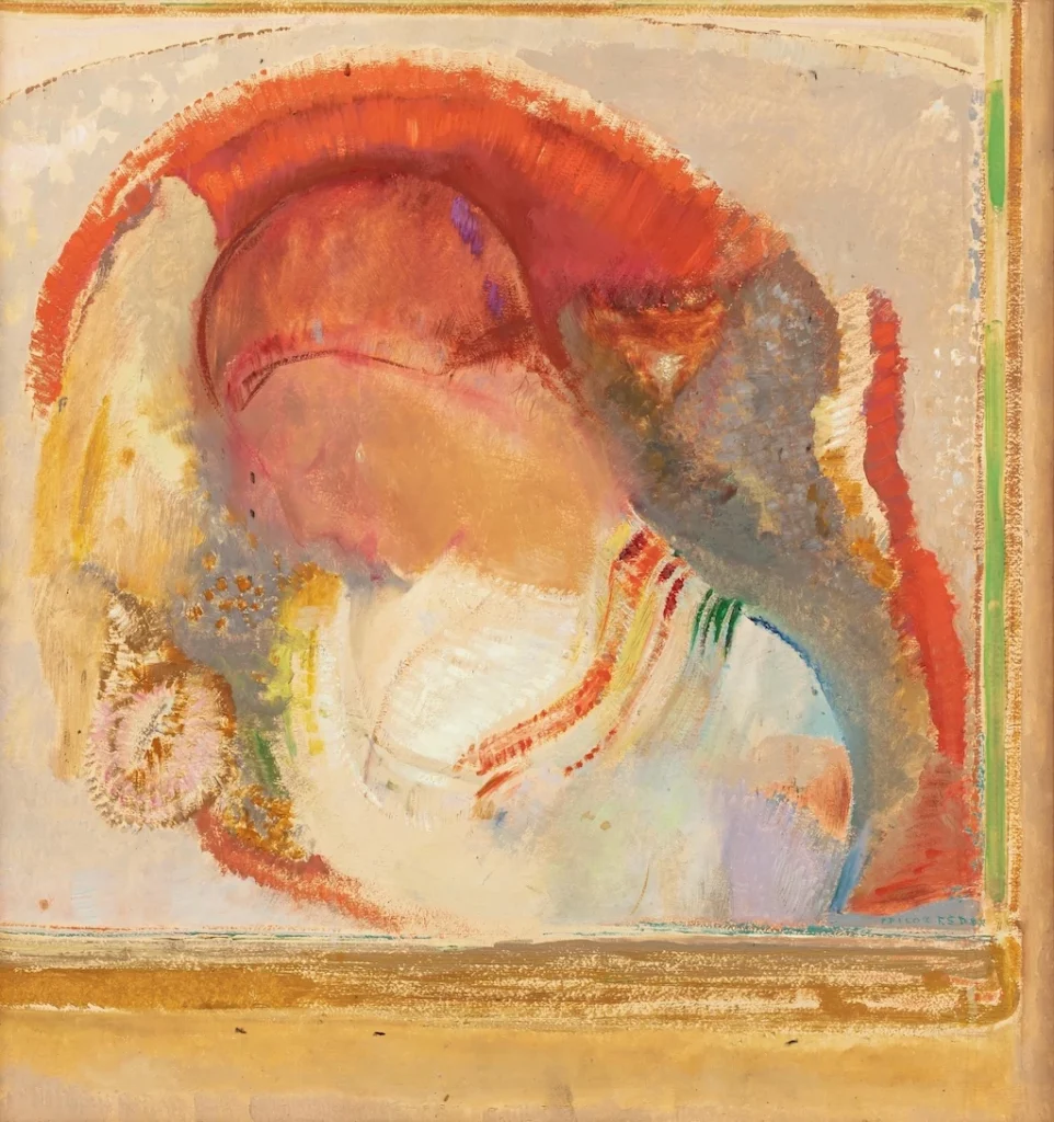 39ᵉ édition de la TEFAF : Odilon Redon (1840-1916), <em>Femme de profil</em>, vers 1901-1905. 