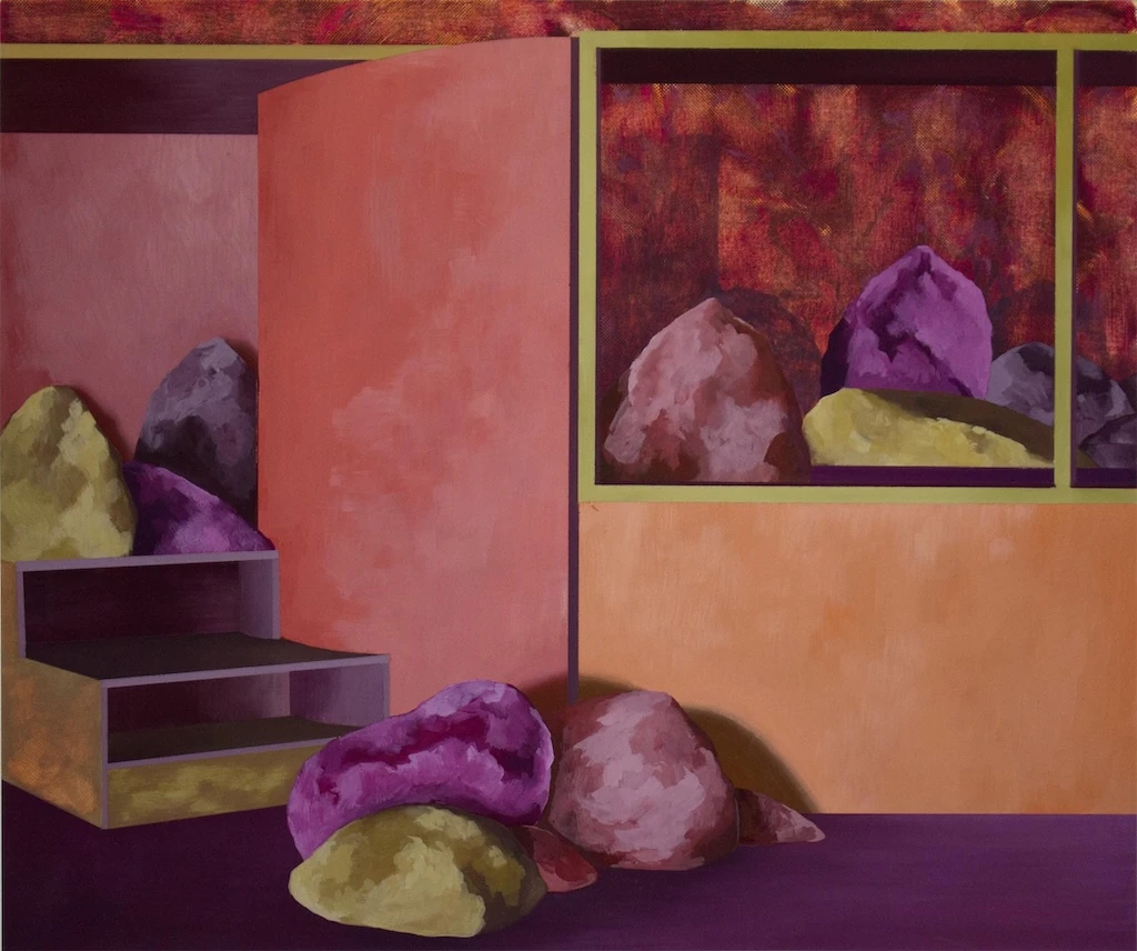 19ᵉ édition de Drawing Now : ici dessin de Claire Vaudey, <em>Soleil couchant, jardin des pierres</em>, 2024.