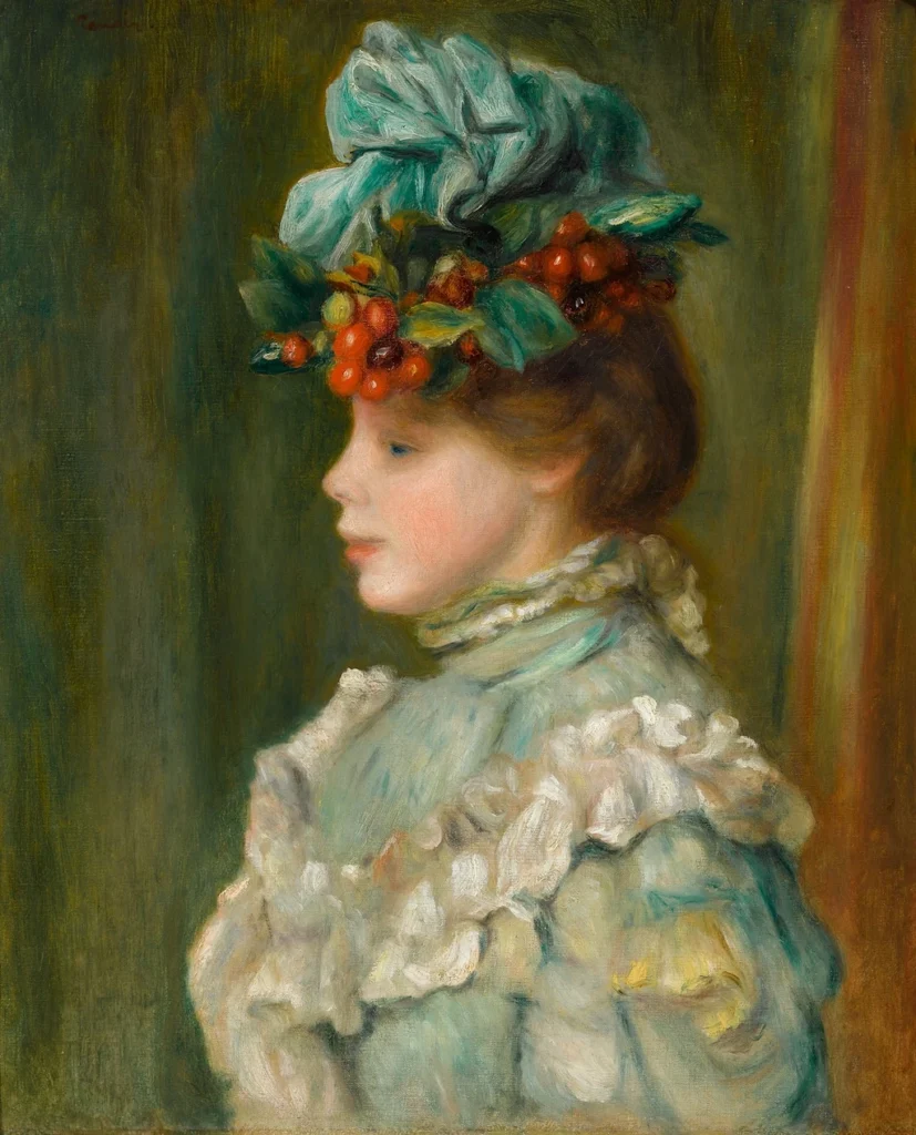 La 39ᵉ édition de l’incontournable TEFAF néerlandaise rassemble 276 exposants internationaux provenant de 24 pays : Auguste Renoir (1841-1919), Le chapeau aux cerises (Aline Charigot), vers 1884. La Nouvelle-Orléans, M.S. Rau.