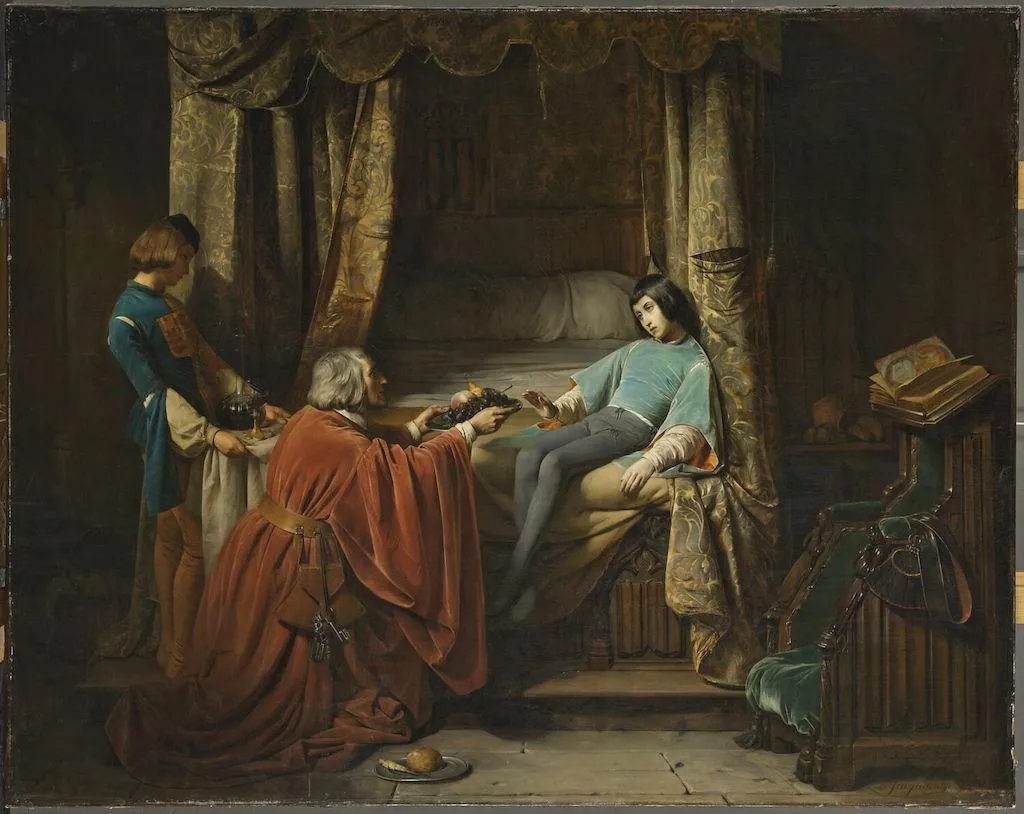 Le musée des Beaux- Arts d’Orléans rend hommage à son nouveau bienfaiteur, Antoine Béal : Claudius Jacquand (1803-1878), <em>Le jeune Gaston, ou L’Ange de Foix</em>, 1838. Huile sur toile, 162 x 205 cm, Paris, musée du Louvre. Photo service de presse