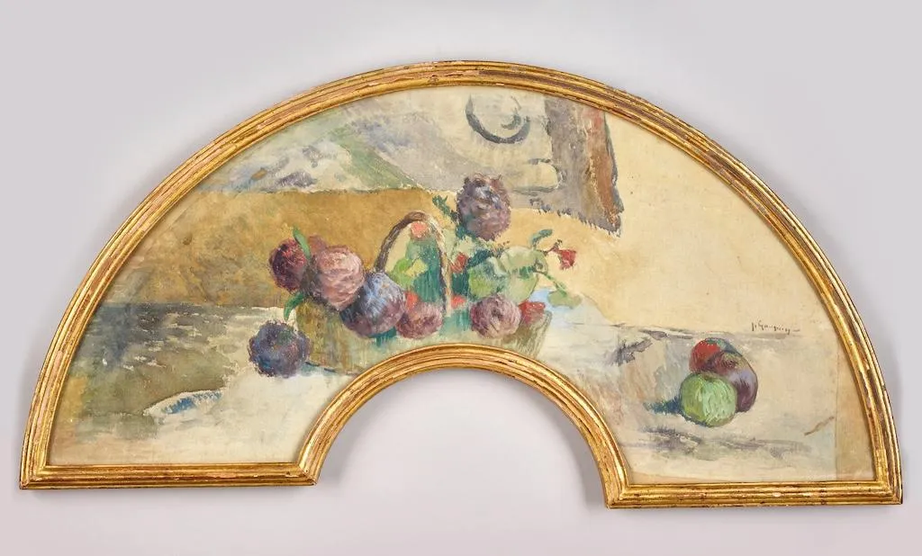 Paul Gauguin Corbeille de fleurs et fruits éventail musée d'Orsay donation mars 2026