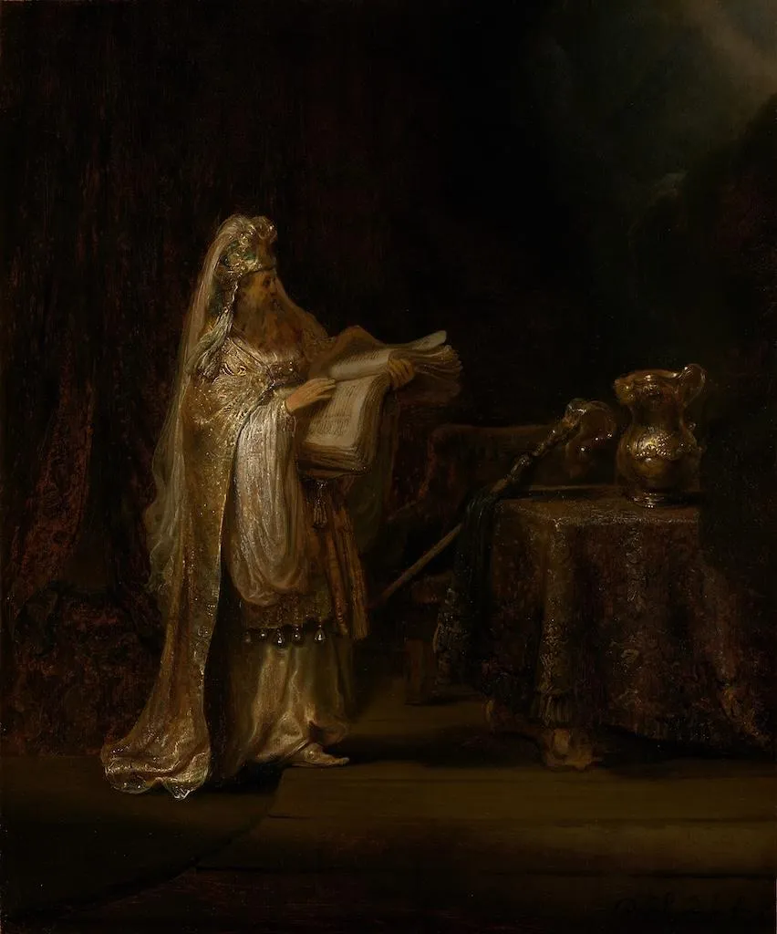 Rembrandt Vision de Zacharie au Temple Amsterdam Rijksmuseum